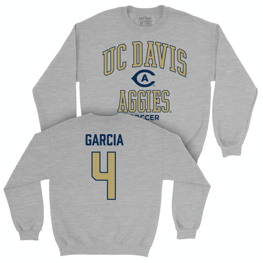 UC Davis Women's Soccer Sport Grey Classic Crew - Kylie Garcia | #4 Small