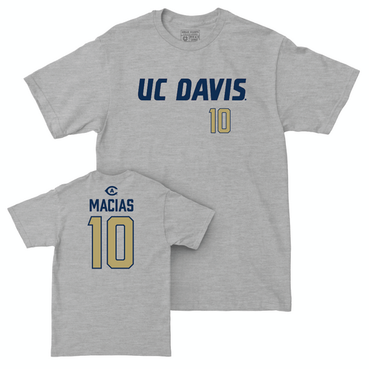 UC Davis Softball Sport Grey Aggies Tee - Kayla Macias | #10 Small