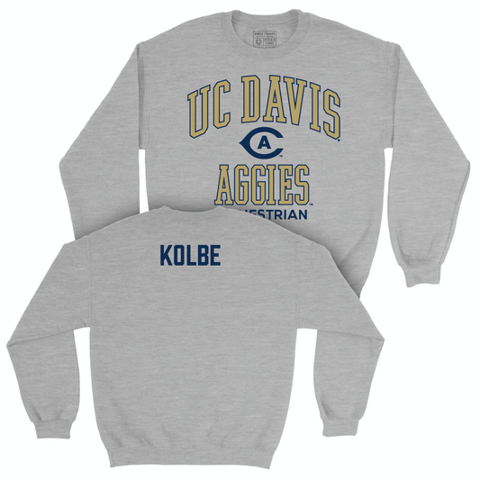 UC Davis Equestrian Sport Grey Classic Crew - Lauren Kolbe Small