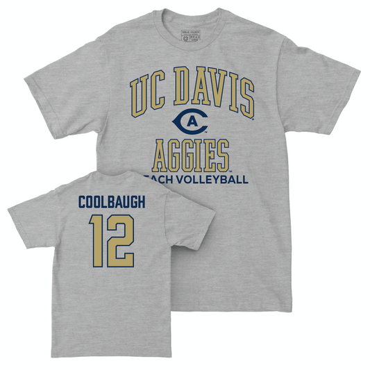 UC Davis Women's Beach Volleyball Sport Grey Classic Tee - Morgan Coolbaugh | #12 Small