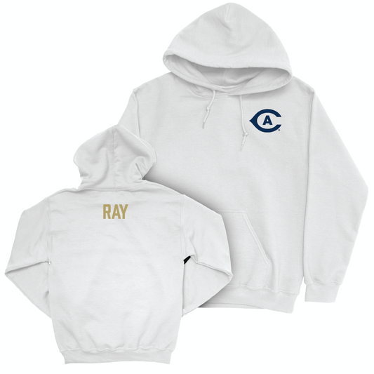 UC Davis Women's Gymnastics White Logo Hoodie - Megan Ray Small