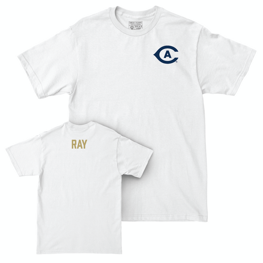 UC Davis Women's Gymnastics White Logo Comfort Colors Tee - Megan Ray Small