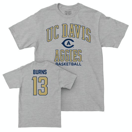 UC Davis Women's Basketball Sport Grey Classic Tee - Sydney Burns | #13 Small