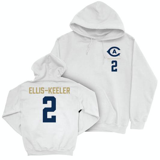 UC Davis Women's Water Polo White Logo Hoodie - Sarah Ellis-Keeler | #2 Small