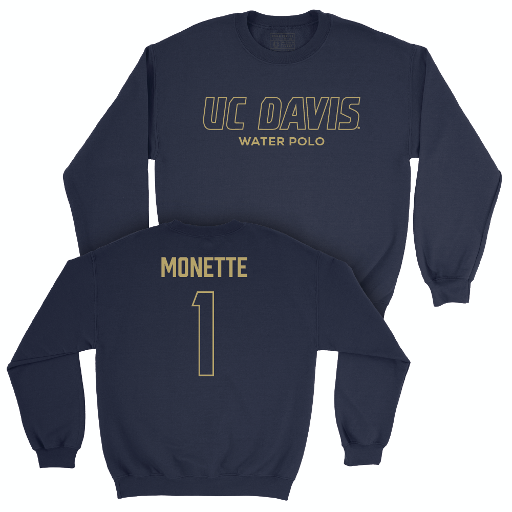 UC Davis Men's Water Polo Navy Club Crew - Sam Monette | #1 Small