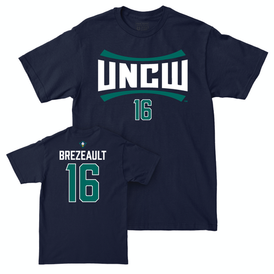 UNC Wilmington Women's Volleyball Navy Sideline Tee - Alexa Brezeault Small