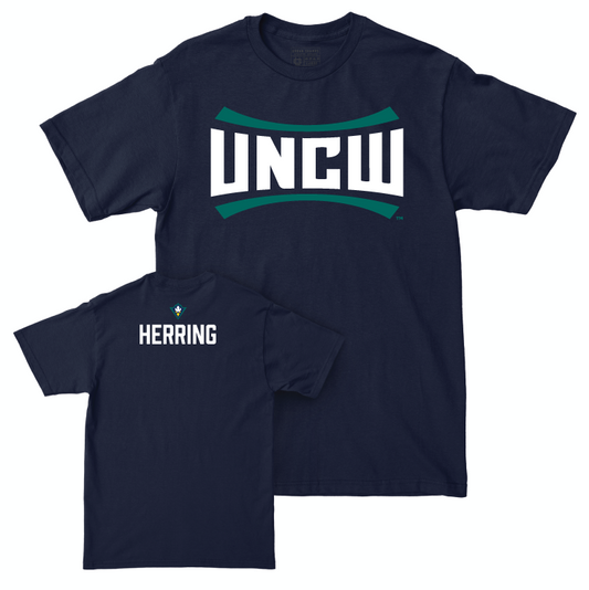 UNC Wilmington Men's Cross Country Navy Sideline Tee - Andrew Herring Small