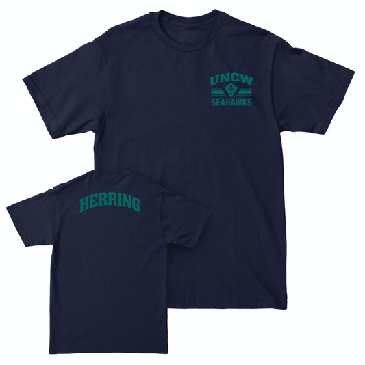 UNC Wilmington Men's Cross Country Navy Victory Tee - Andrew Herring Small