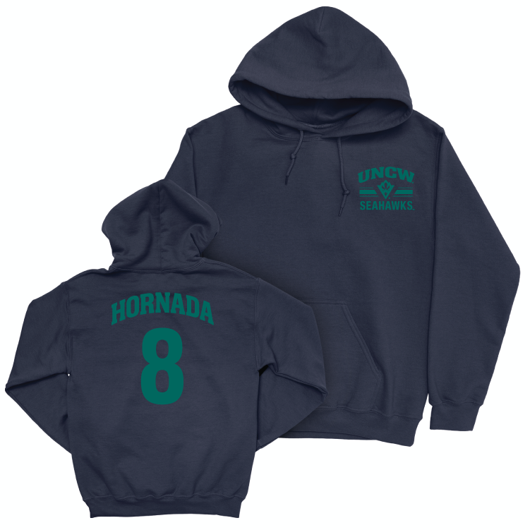 UNC Wilmington Men's Soccer Navy Victory Hoodie - Alexander Hornada Small