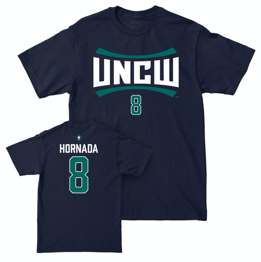 UNC Wilmington Men's Soccer Navy Sideline Tee - Alexander Hornada Small