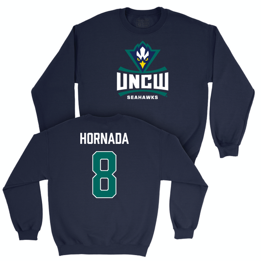 UNC Wilmington Men's Soccer Navy Legacy Crew - Alexander Hornada Small