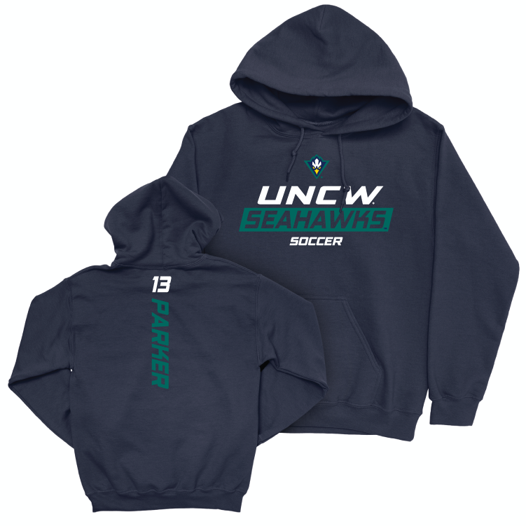 UNC Wilmington Women's Soccer Navy Rush Hoodie - Ayanna Parker Small