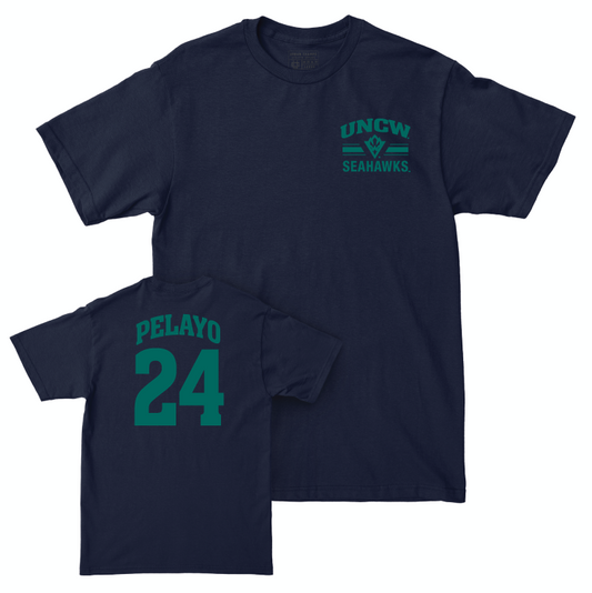 UNC Wilmington Women's Basketball Navy Victory Tee - Angelina Pelayo Small