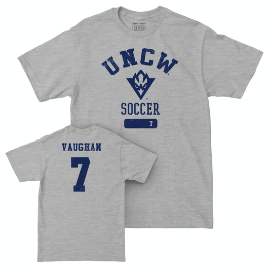 UNC Wilmington Women's Soccer Sport Grey Varsity Tee - Ava Vaughan Small