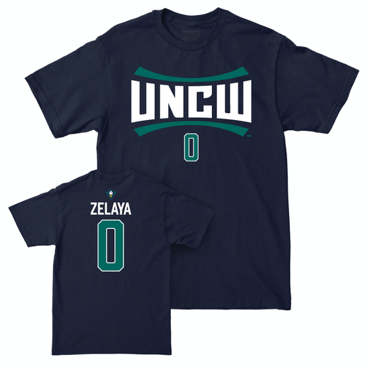 UNC Wilmington Women's Basketball Navy Sideline Tee - Alexandra Zelaya Small