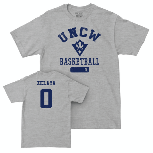 UNC Wilmington Women's Basketball Sport Grey Varsity Tee - Alexandra Zelaya Small