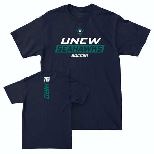 UNC Wilmington Men's Soccer Navy Rush Tee - Blake Hird Small