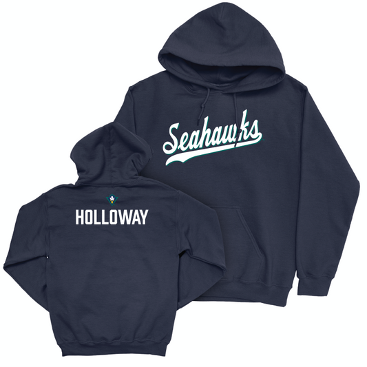 UNC Wilmington Women's Swim & Dive Navy Script Hoodie - Blythe Holloway Small