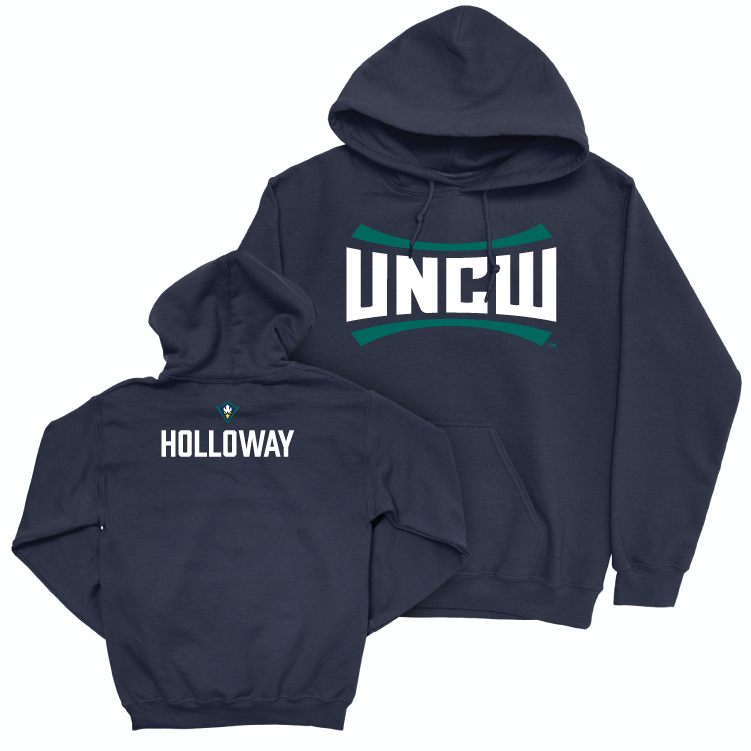 UNC Wilmington Women's Swim & Dive Navy Sideline Hoodie - Blythe Holloway Small