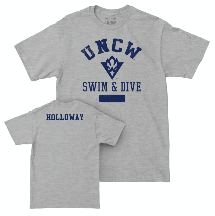 UNC Wilmington Women's Swim & Dive Sport Grey Varsity Tee - Blythe Holloway Small