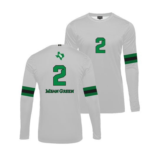 North Texas Women's Volleyball White Jersey - Addison Corley Youth Small