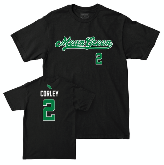 North Texas Women's Volleyball Black Script Tee - Addison Corley Small