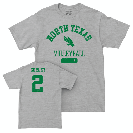 North Texas Women's Volleyball Sport Grey Varsity Tee - Addison Corley Small