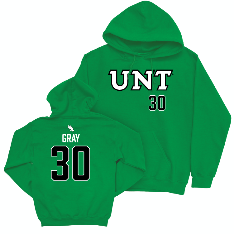 North Texas Football Green Sideline Hoodie - Ashton Gray Small