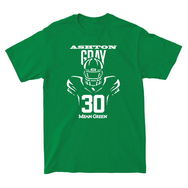 North Texas Football Green Endzone Tee - Ashton Gray Small