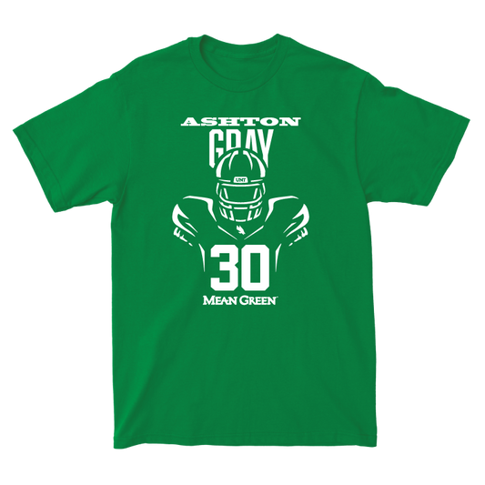 North Texas Football Green Endzone Tee - Ashton Gray Small