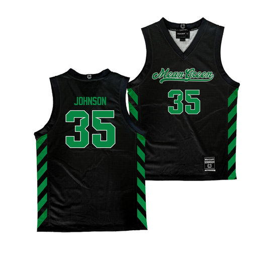 North Texas Women's Basketball Black Jersey - Aniyah Johnson Youth Small