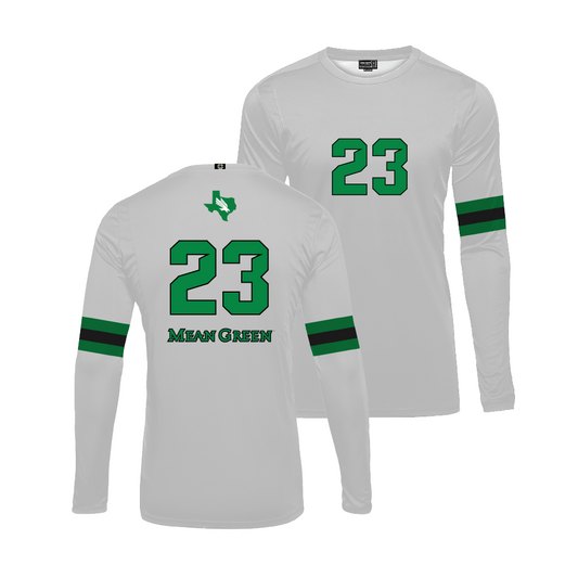 North Texas Women's Volleyball White Jersey - Aryn Johnson Youth Small