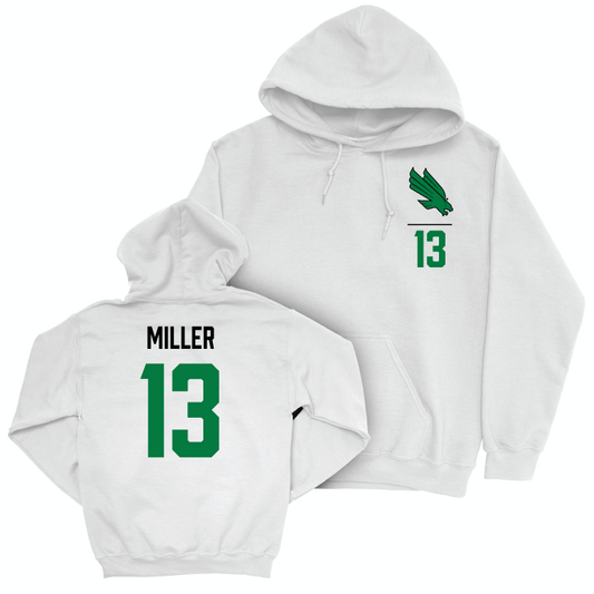 North Texas Women's Soccer White Logo Hoodie - Alexis Miller Small