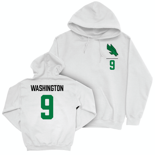 North Texas Women's Volleyball White Logo Hoodie - Alexa Washington Small