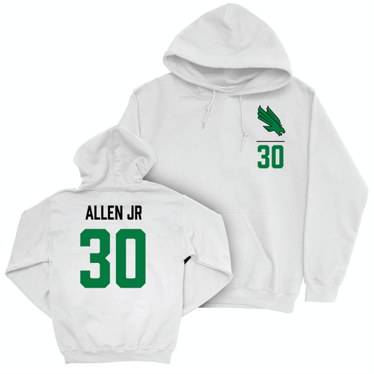 North Texas Football White Logo Hoodie - Bryan Allen Jr Small