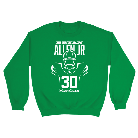 North Texas Football Green Endzone Hoodie - Bryan Allen Jr Small