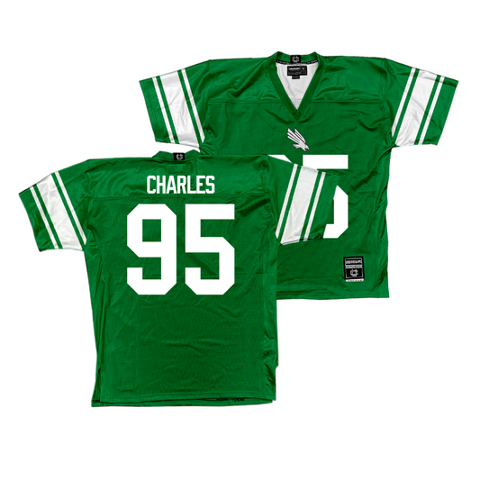 North Texas Football Green Jersey - Breylon Charles Youth Small