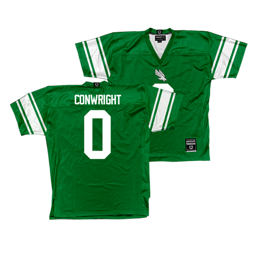 North Texas Football Green Jersey - Blair Conwright Youth Small