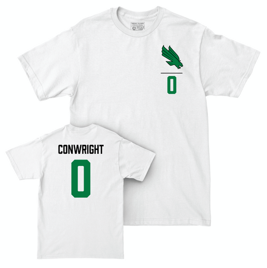 North Texas Football White Logo Comfort Colors Tee - Blair Conwright Small