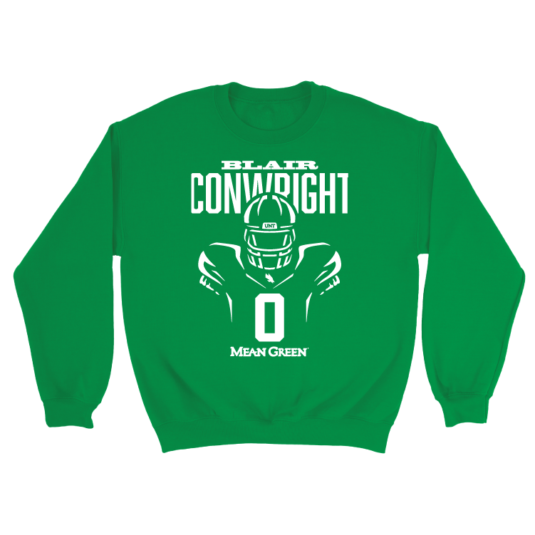 North Texas Football Green Endzone Hoodie - Blair Conwright Small