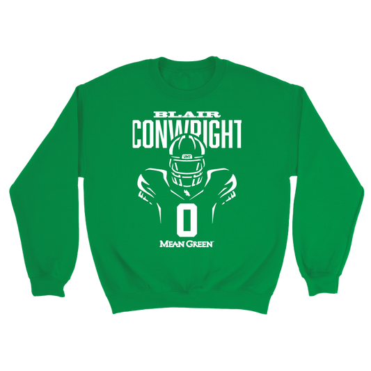 North Texas Football Green Endzone Hoodie - Blair Conwright Small