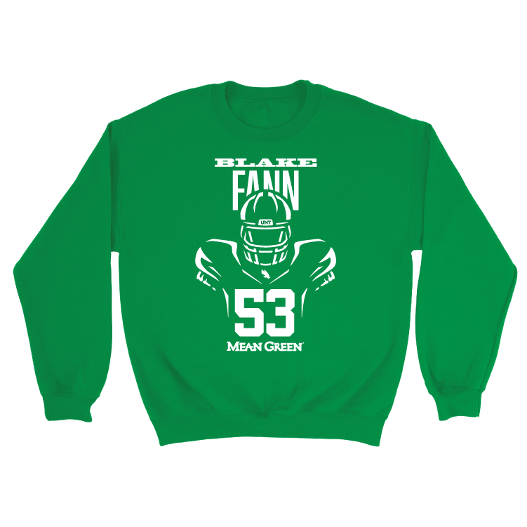 North Texas Football Green Endzone Hoodie - Blake Fann Small