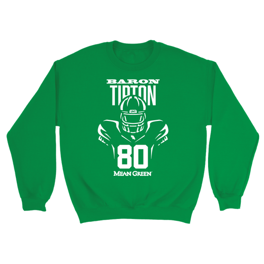 North Texas Football Green Endzone Hoodie - Baron Tipton Small