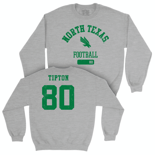 North Texas Football Sport Grey Varsity Crew - Baron Tipton Small