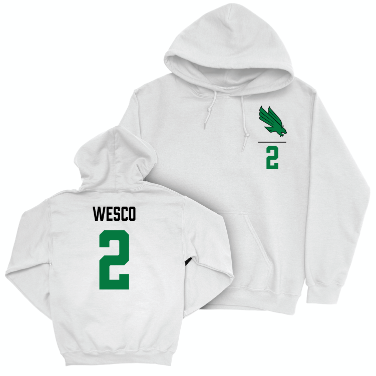 North Texas Women's Soccer White Logo Hoodie - Bailey Wesco Small