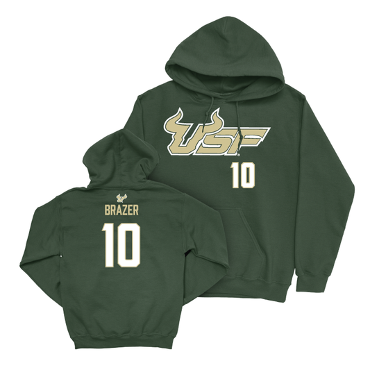 USF Baseball Green Wordmark Hoodie - Alex Brazer Small