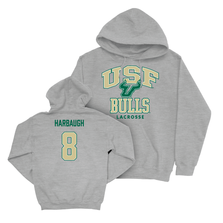 USF Women's Lacrosse Sport Grey Classic Hoodie - Alison Harbaugh Small