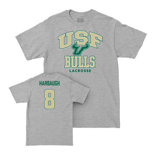 USF Women's Lacrosse Sport Grey Classic Tee - Alison Harbaugh Small