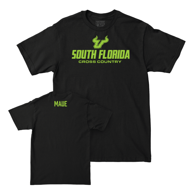 USF Men's Cross Country Black Slime Tee - Aiden Maue Small