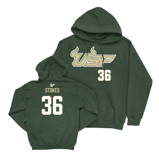 USF Football Green Wordmark Hoodie - Andrew Stokes Small